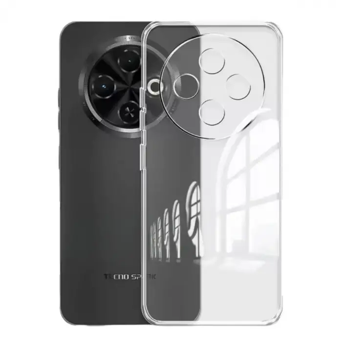 Newface Tecno Spark 30C Kılıf Lüx Şeffaf Silikon