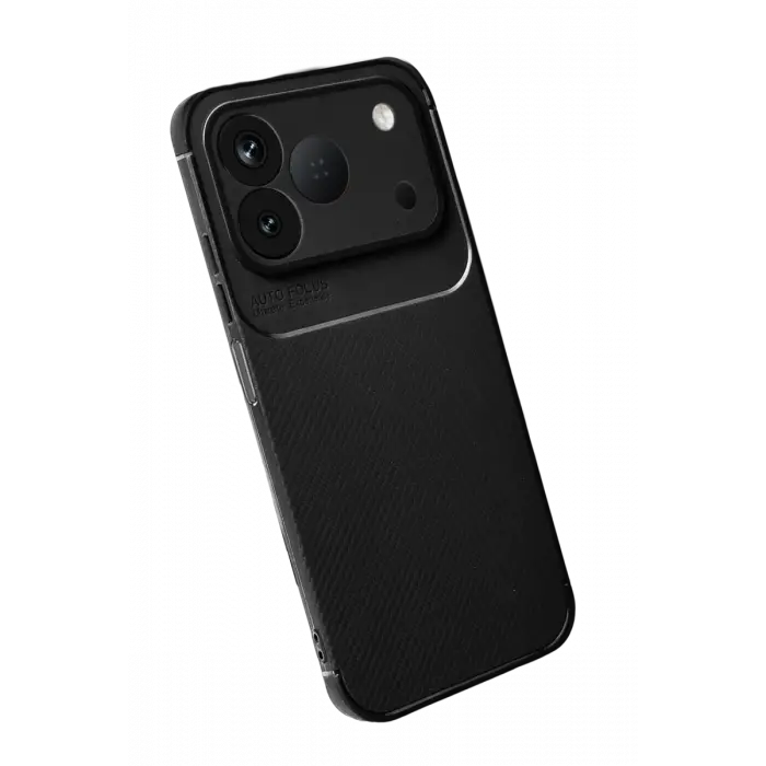 Newface Tecno Spark 50 4G Auto Focus Karbon Kapak - Siyah