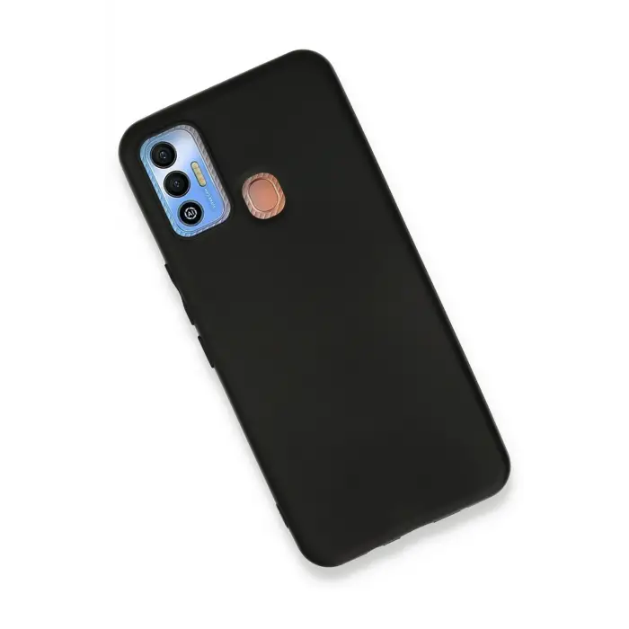 Newface Tecno Spark 7T Kılıf First Silikon - Siyah