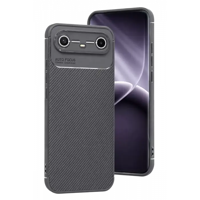Newface Tecno Spark Slim 5G Auto Focus Karbon Kapak - Gri