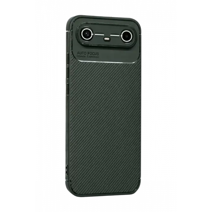 Newface Tecno Spark Slim 5G Auto Focus Karbon Kapak - Koyu Yeşil