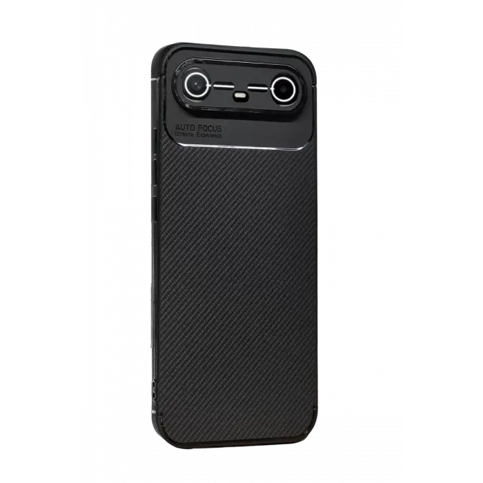 Newface Tecno Spark Slim 5G Auto Focus Karbon Kapak - Siyah