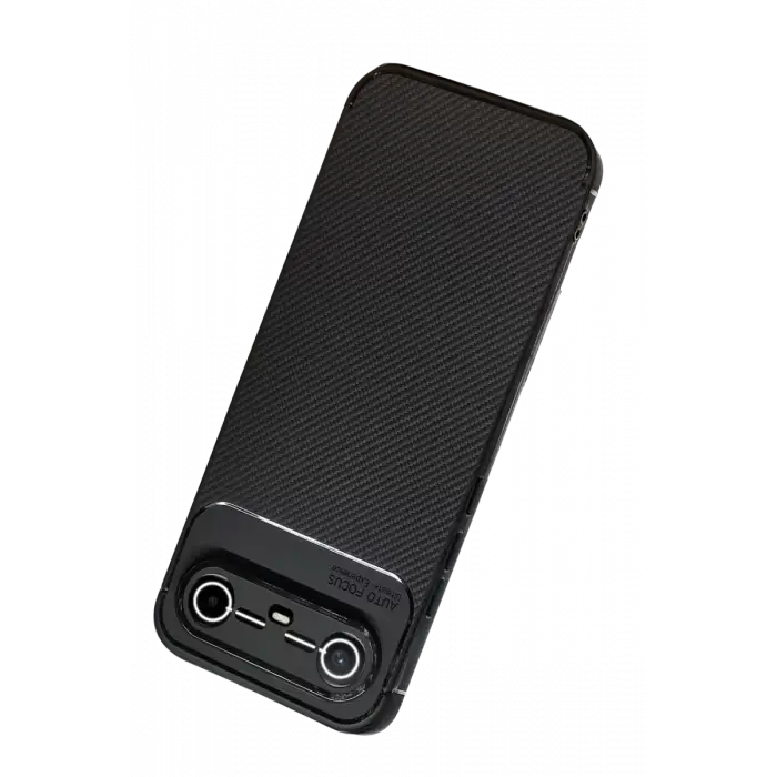 Newface Tecno Spark Slim 5G Auto Focus Karbon Kapak - Siyah