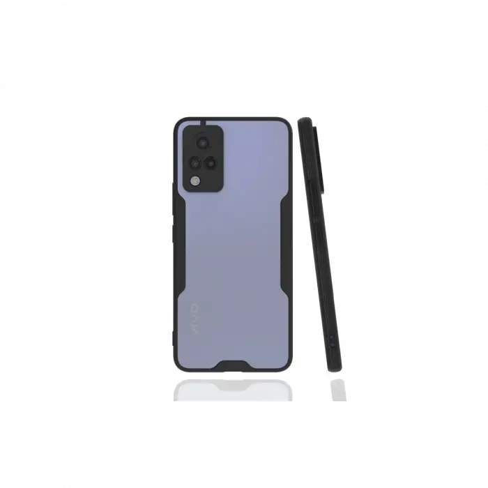 Newface Vivo V21 Kılıf Platin Silikon - Siyah