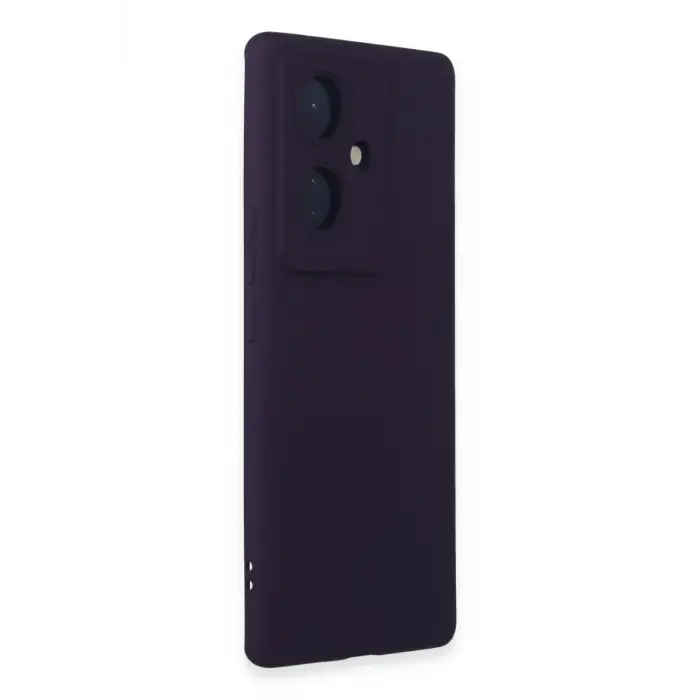 Newface Vivo V29 Lite Kılıf Nano içi Kadife Silikon - Mor