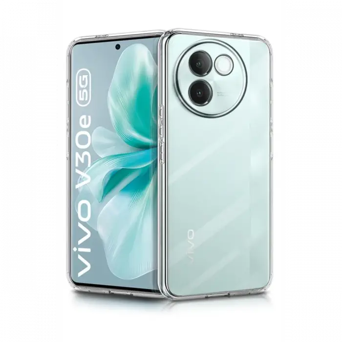 Newface Vivo V30e Kılıf Lüx Şeffaf Silikon