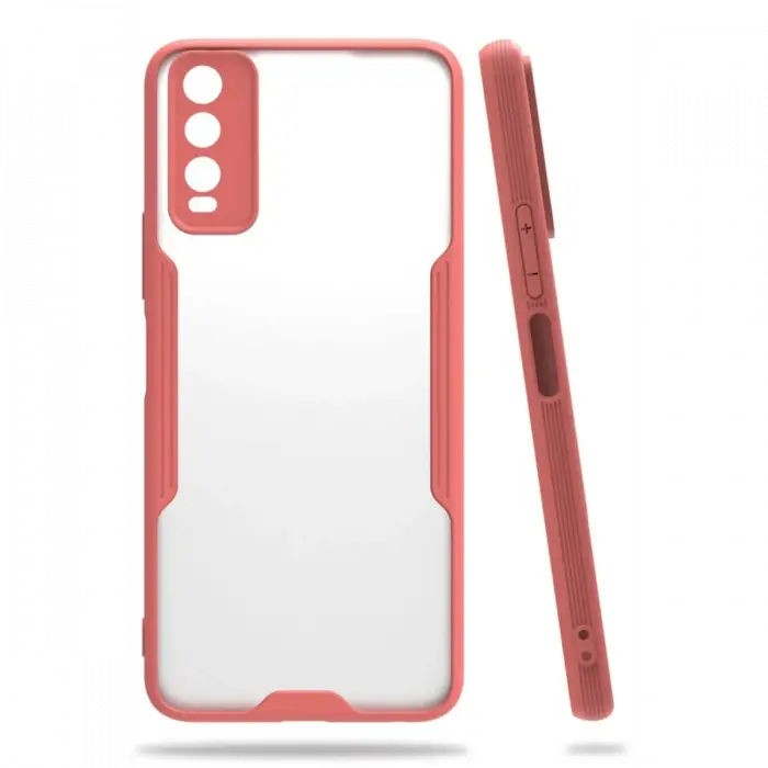 Newface Vivo Y11S Kılıf Platin Silikon - Pembe