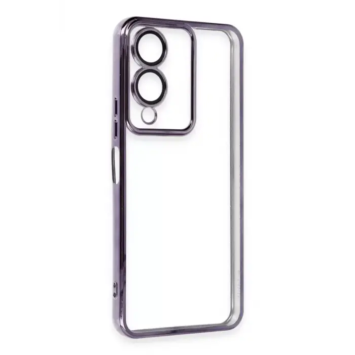 Newface Vivo Y17S Kılıf Razer Lensli Silikon - Mor