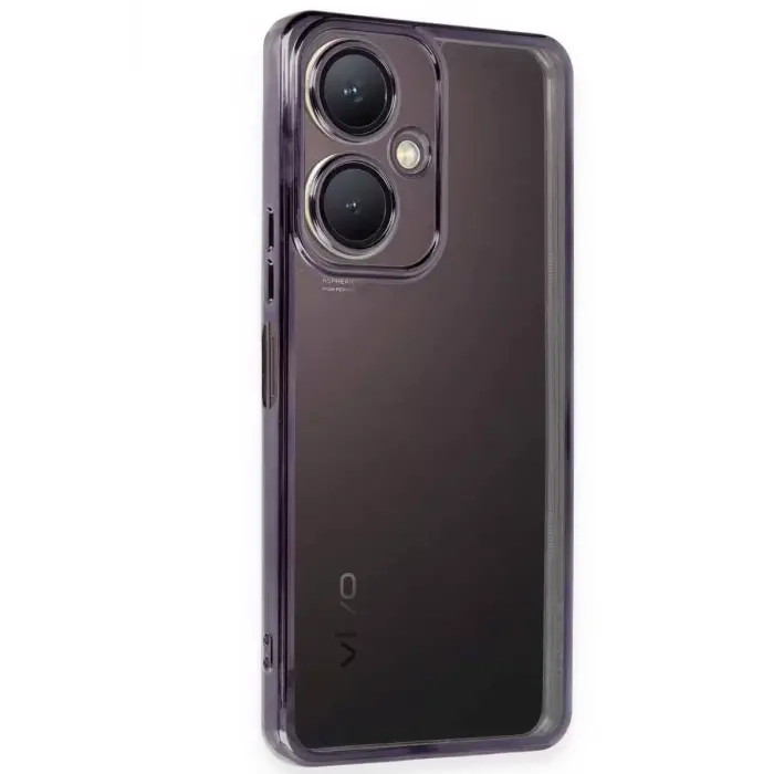 Newface Vivo Y27 Kılıf Razer Lensli Silikon - Mor