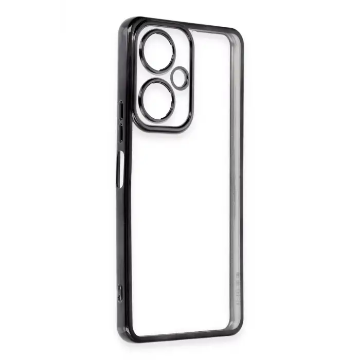 Newface Vivo Y27 Kılıf Razer Lensli Silikon - Siyah