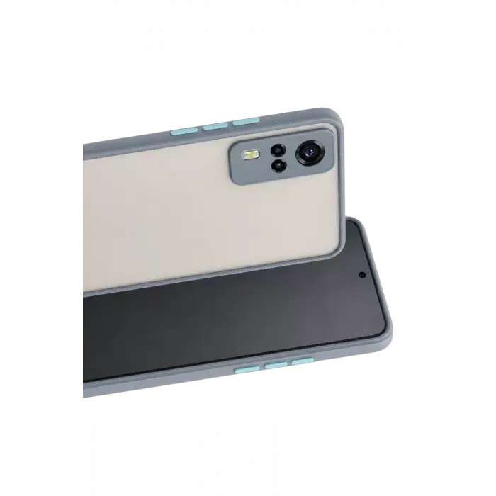 Newface Vivo Y53S Kılıf Montreal Silikon Kapak - Gri