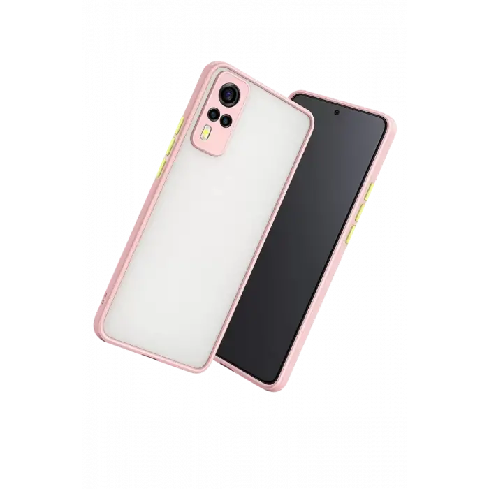 Newface Vivo Y53S Kılıf Montreal Silikon Kapak - Pembe