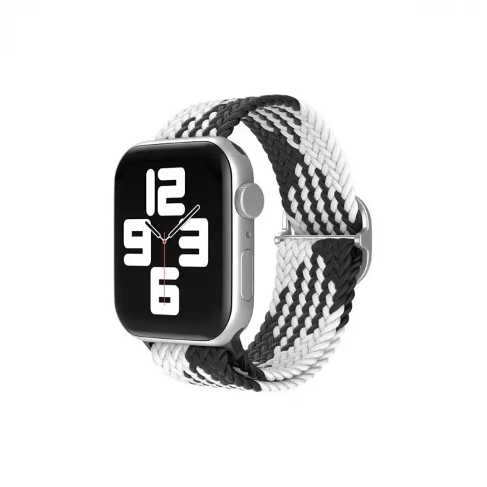 Newface Watch 22mm Star Kordon - Siyah-Beyaz