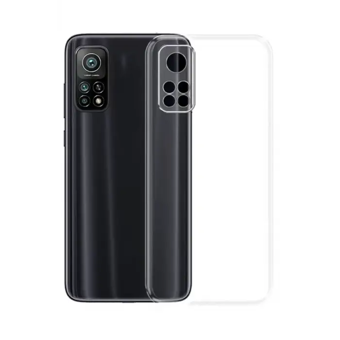 Newface Xiaomi Mi 10T Kılıf Lüx Şeffaf Silikon - Şeffaf
