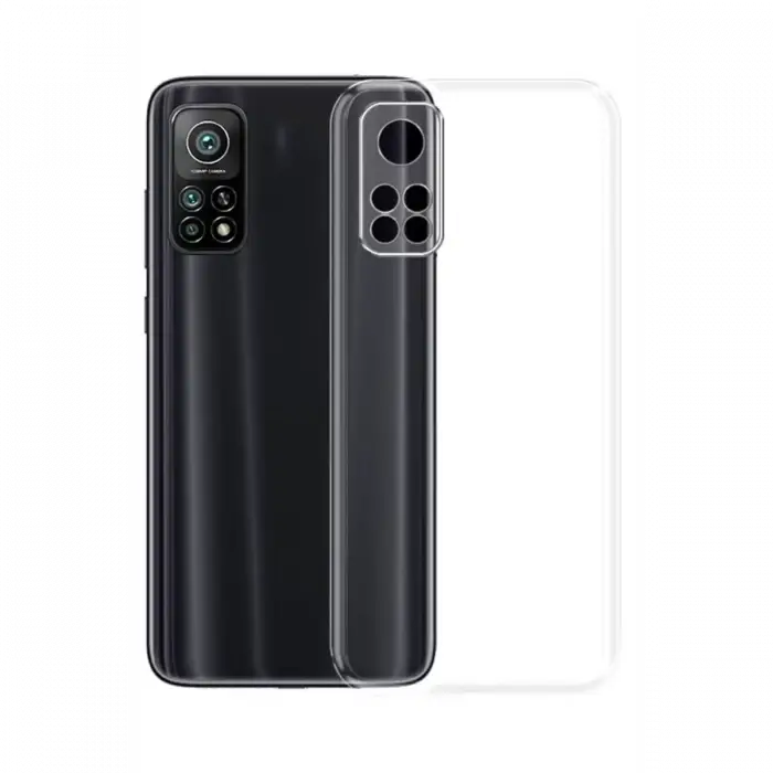 Newface Xiaomi Mi 10T Kılıf Lüx Şeffaf Silikon - Şeffaf