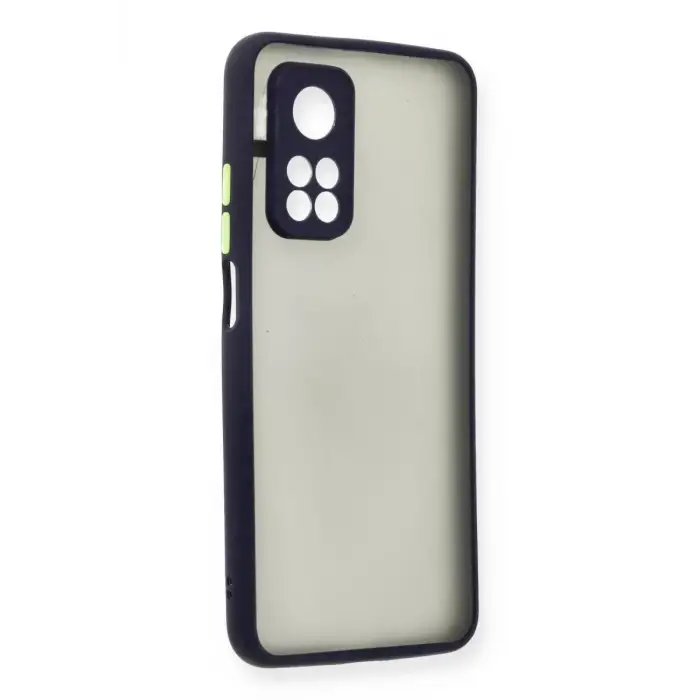 Newface Xiaomi Mi 10T Kılıf Montreal Silikon Kapak - Lacivert