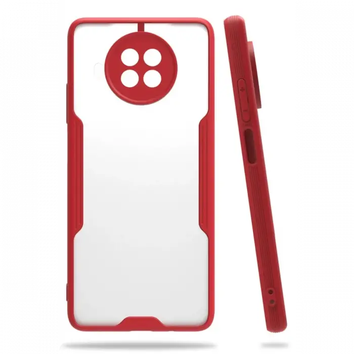 Newface Xiaomi Mi 10T Lite Kılıf Platin Silikon - Kırmızı