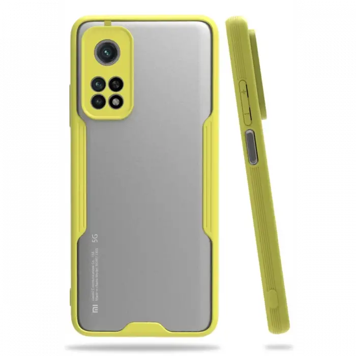 Newface Xiaomi Mi 10T Pro Kılıf Platin Silikon - Sarı