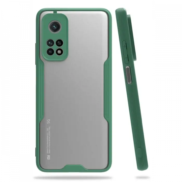 Newface Xiaomi Mi 10T Pro Kılıf Platin Silikon - Yeşil