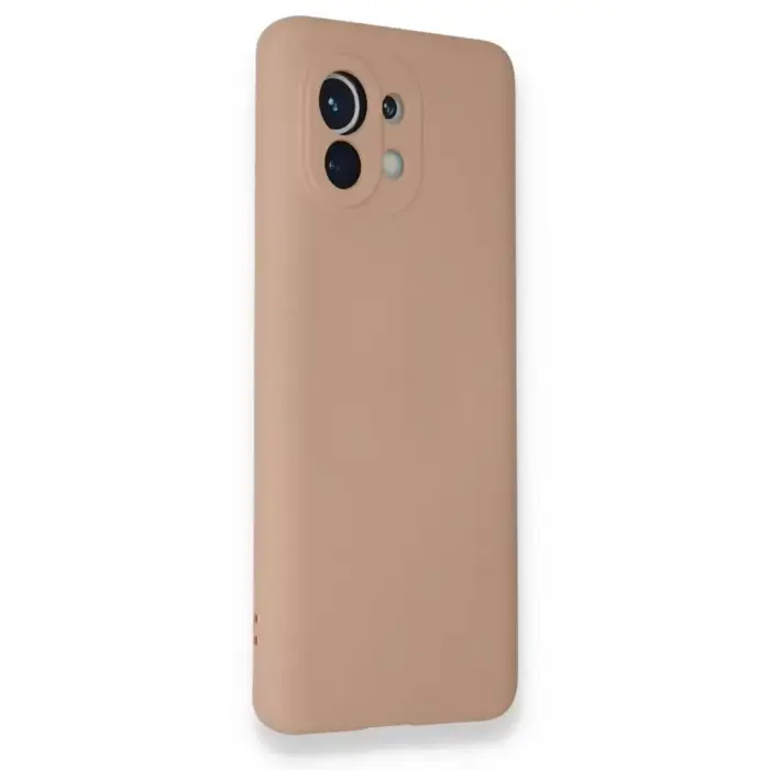 Newface Xiaomi Mi 11 Kılıf Nano içi Kadife Silikon - Pudra