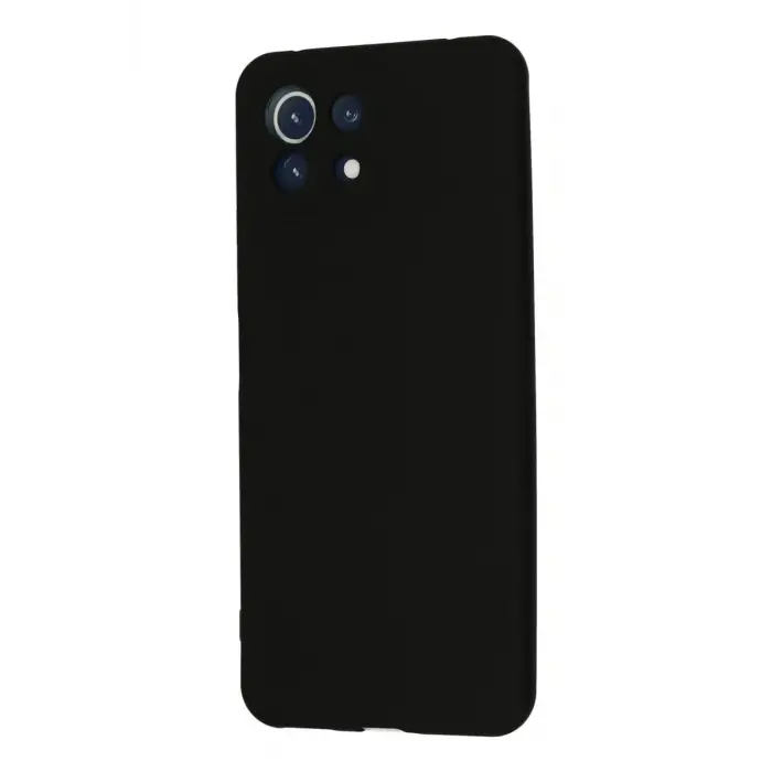 Newface Xiaomi Mİ 11 Lite Kılıf Nano içi Kadife Silikon - Siyah