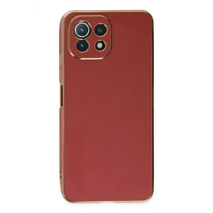 Newface Xiaomi Mİ 11 Lite Kılıf Volet Silikon - Kırmızı