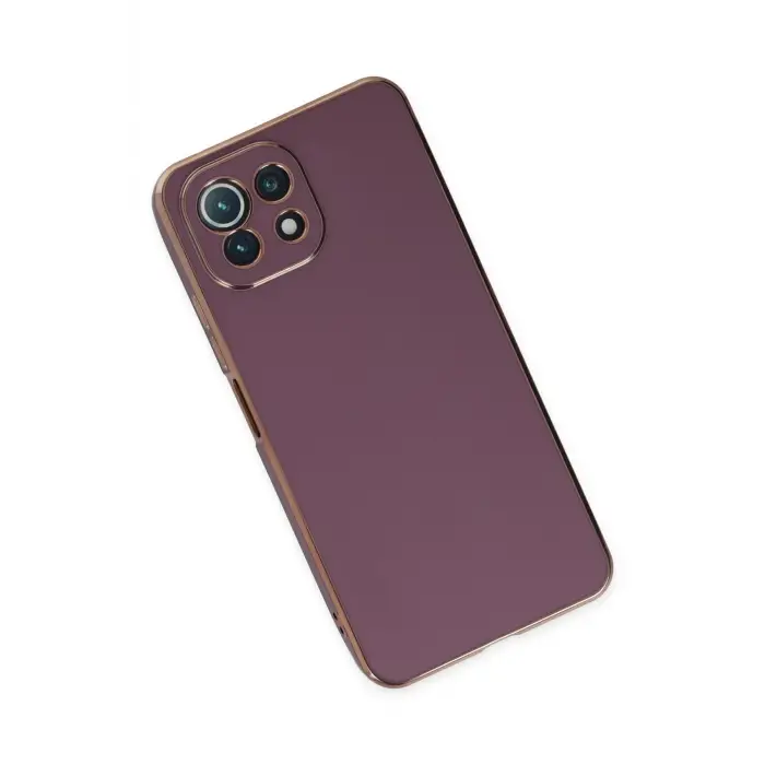 Newface Xiaomi Mİ 11 Lite Kılıf Volet Silikon - Mor