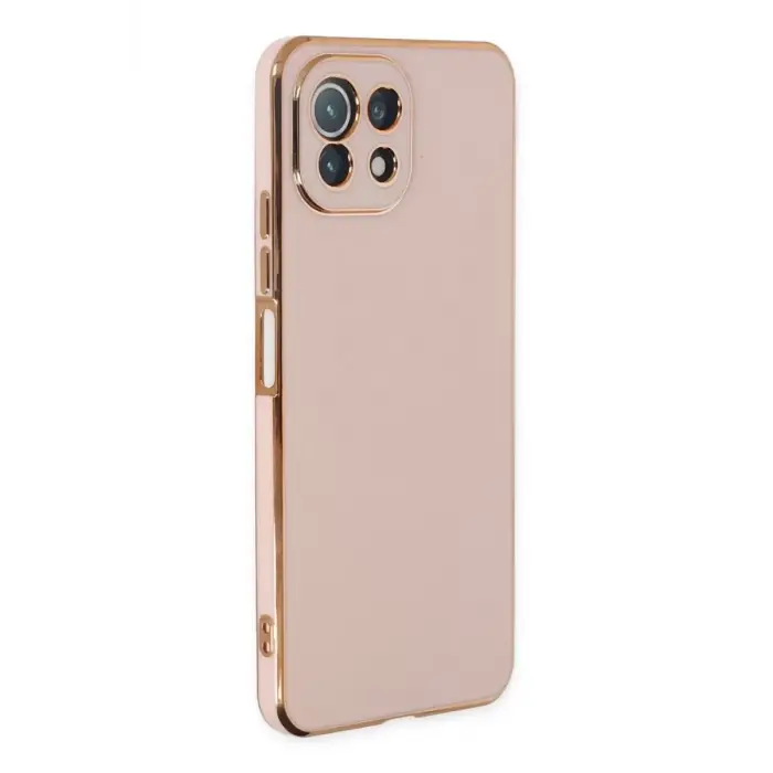 Newface Xiaomi Mİ 11 Lite Kılıf Volet Silikon - Pembe