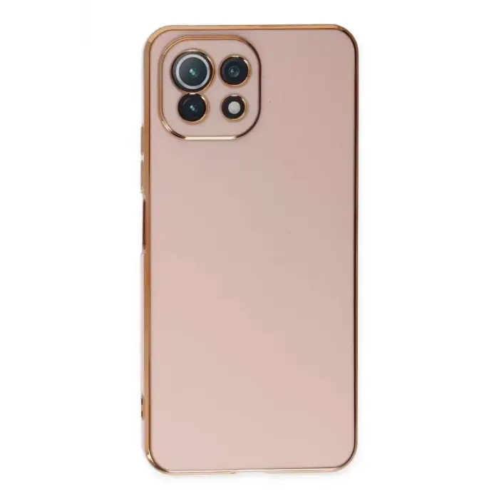 Newface Xiaomi Mİ 11 Lite Kılıf Volet Silikon - Pembe