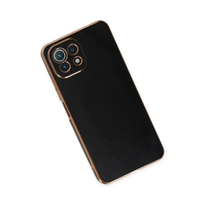 Newface Xiaomi Mİ 11 Lite Kılıf Volet Silikon - Siyah