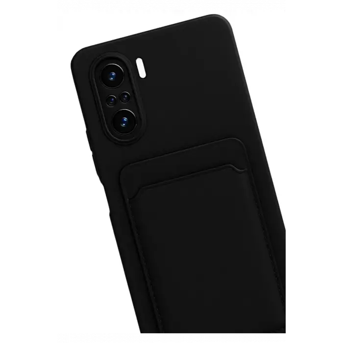 Newface Xiaomi Mi 11i Kılıf Kelvin Kartvizitli Silikon - Siyah