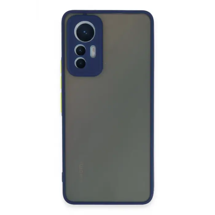 Newface Xiaomi Mi 12 Lite Kılıf Montreal Silikon Kapak - Lacivert