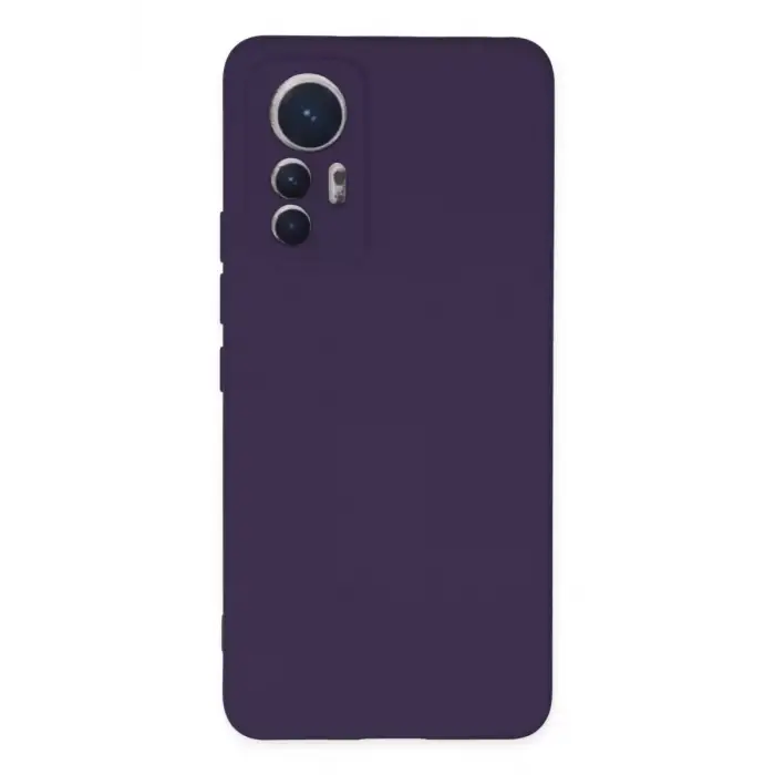 Newface Xiaomi Mi 12 Lite Kılıf Nano içi Kadife Silikon - Mor