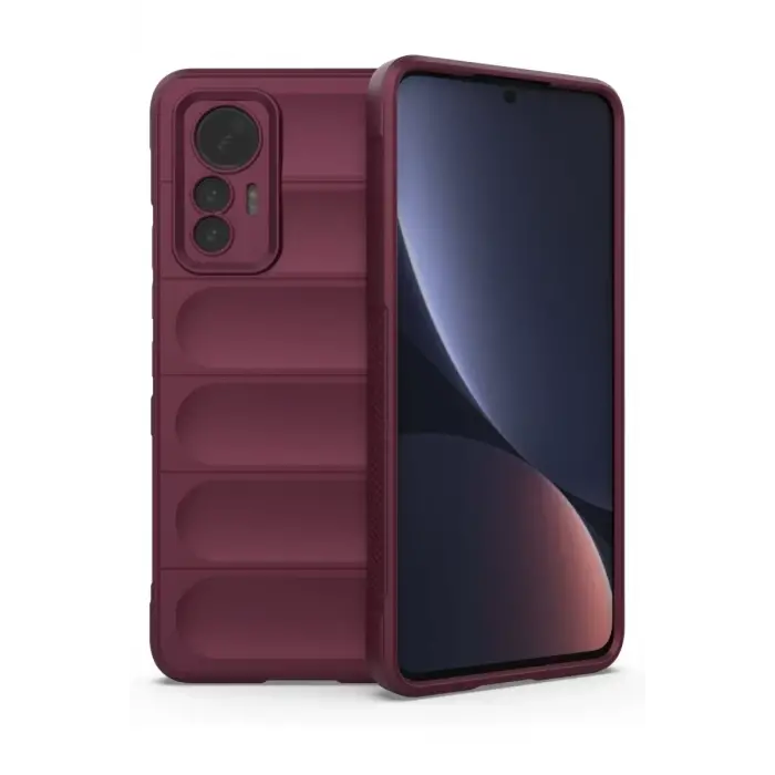 Newface Xiaomi Mi 12 Lite Kılıf Optimum Silikon - Bordo