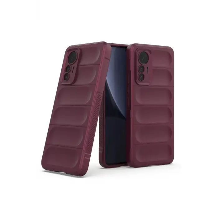 Newface Xiaomi Mi 12 Lite Kılıf Optimum Silikon - Bordo