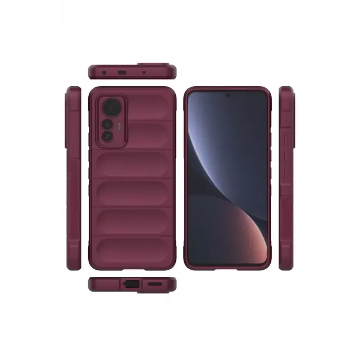 Newface Xiaomi Mi 12 Lite Kılıf Optimum Silikon - Bordo