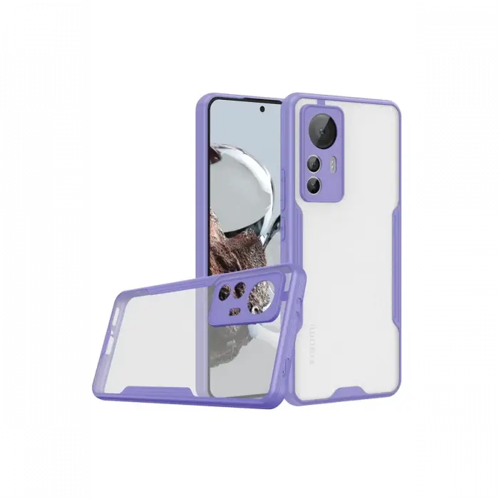 Newface Xiaomi Mi 12T Kılıf Platin Silikon - Lila
