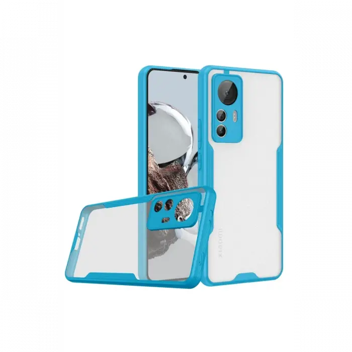 Newface Xiaomi Mi 12T Kılıf Platin Silikon - Mavi