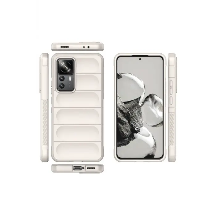 Newface Xiaomi Mi 12T Pro Kılıf Optimum Silikon - Krem