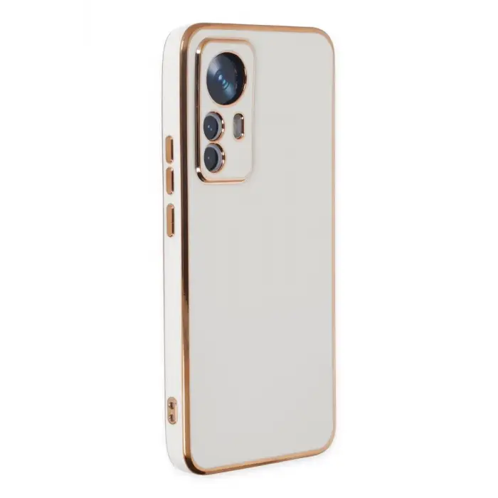 Newface Xiaomi Mi 12T Pro Kılıf Volet Silikon - Beyaz