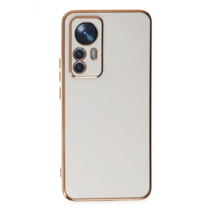 Newface Xiaomi Mi 12T Pro Kılıf Volet Silikon - Beyaz