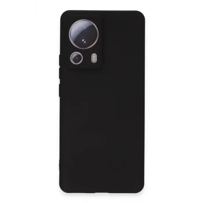 Newface Xiaomi Mi 13 Lite Kılıf Nano içi Kadife Silikon - Siyah
