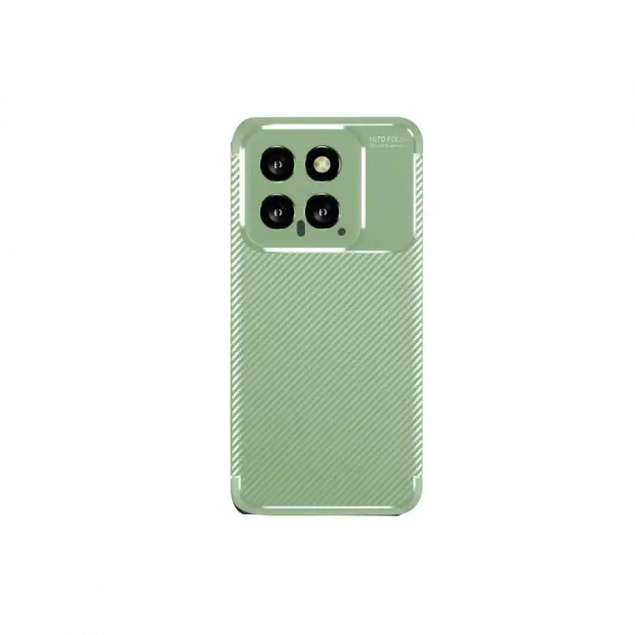 Newface Xiaomi Mi 14T Kılıf Auto Focus Karbon Kapak - Su Yeşili
