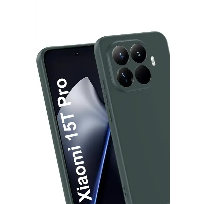 Newface Xiaomi Mi 15T Pro First Silikon - Koyu Yeşil