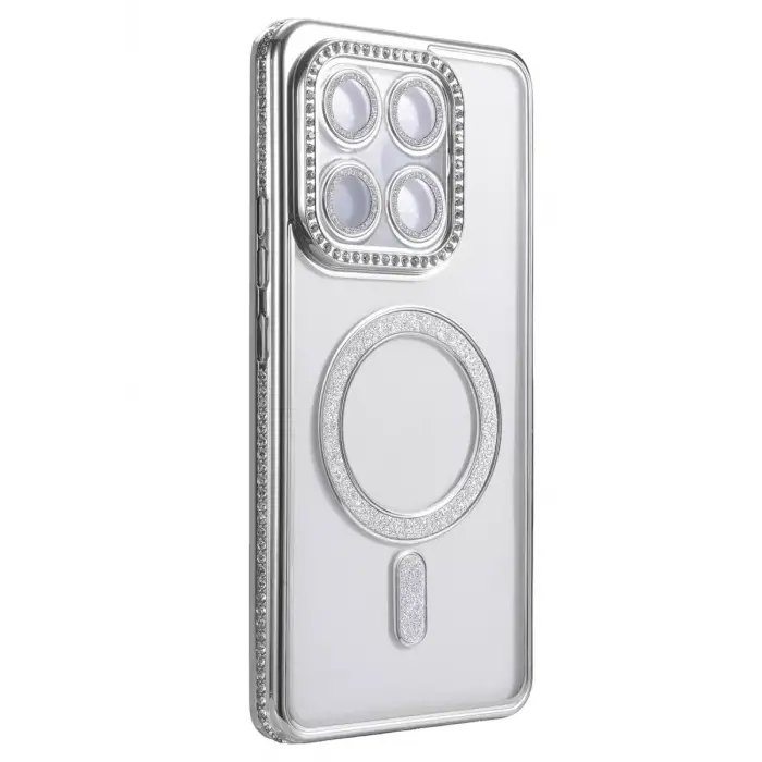Newface Xiaomi Mi 15T Pro Joke Simli Magneticsafe Kılıf - Gümüş