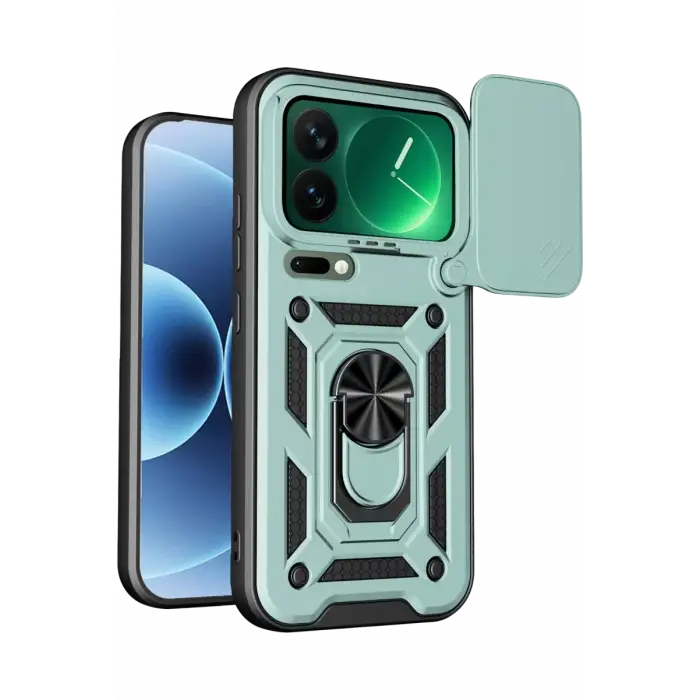 Newface Xiaomi Mi 17 Pro Max Pars Lens Yüzüklü Silikon - Yeşil