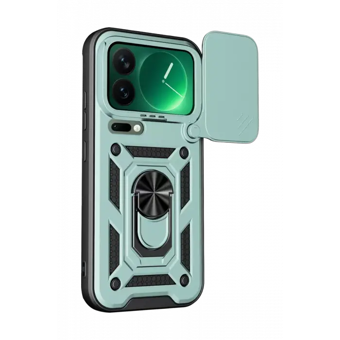 Newface Xiaomi Mi 17 Pro Max Pars Lens Yüzüklü Silikon - Yeşil