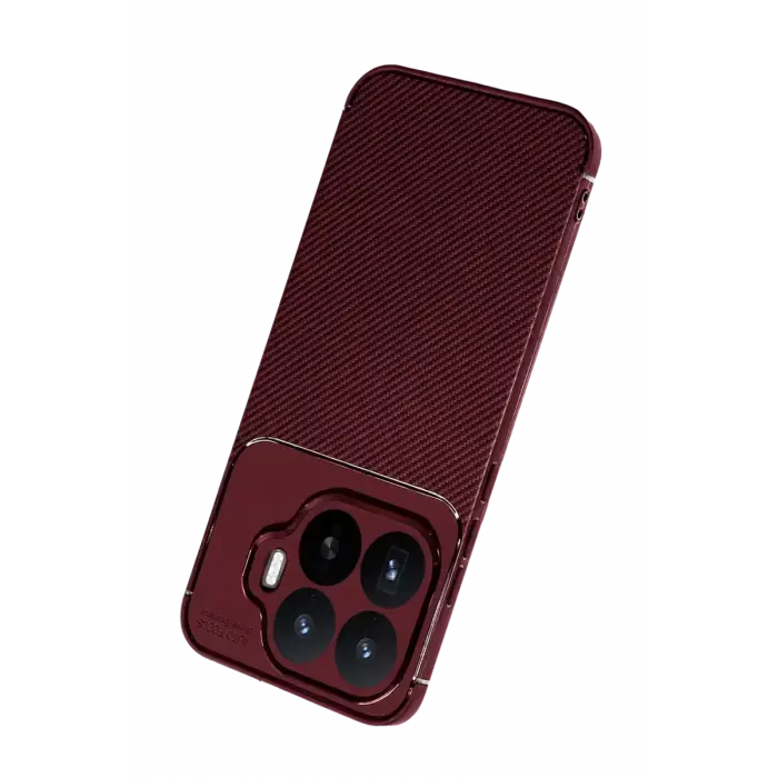 Newface Xiaomi Mi 17T Auto Focus Karbon Kapak - Bordo