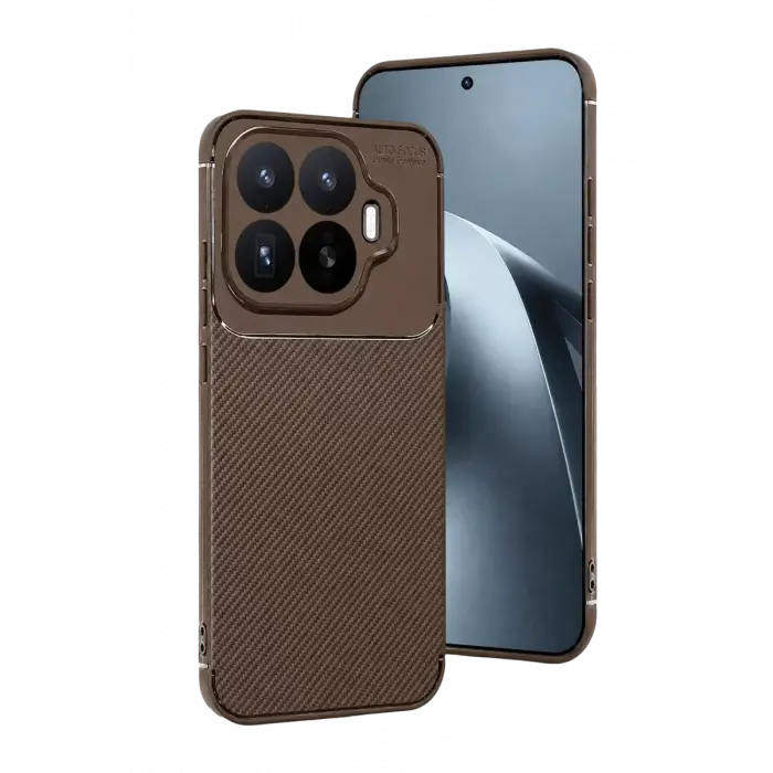 Newface Xiaomi Mi 17T Auto Focus Karbon Kapak - Kahverengi