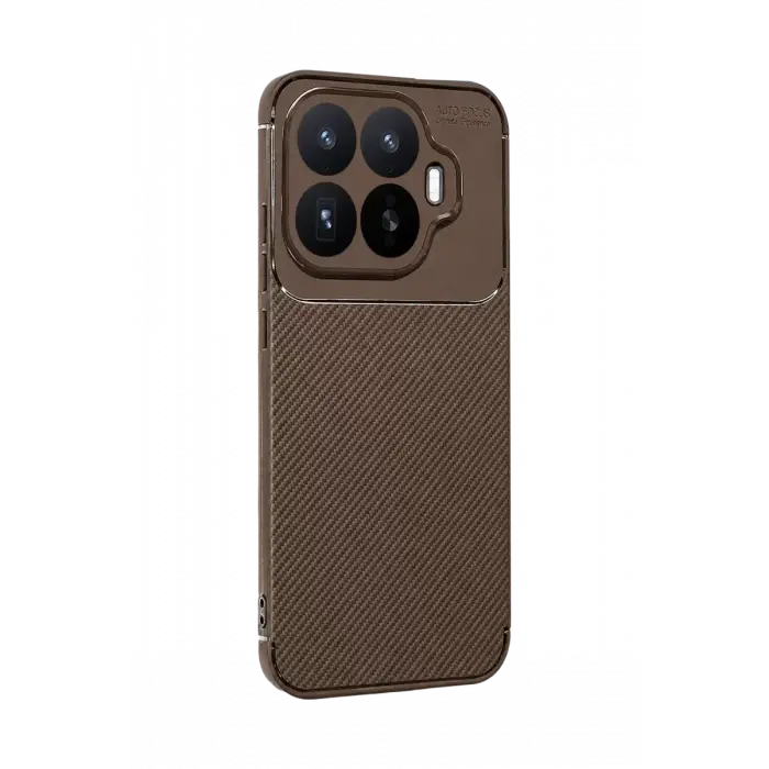 Newface Xiaomi Mi 17T Auto Focus Karbon Kapak - Kahverengi